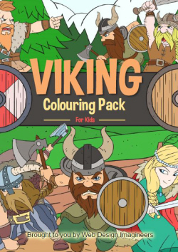 Viking colouring book pack images to colour in