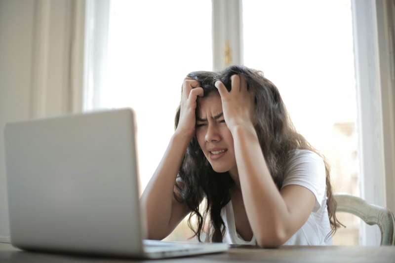local business seo frustrated businessperson