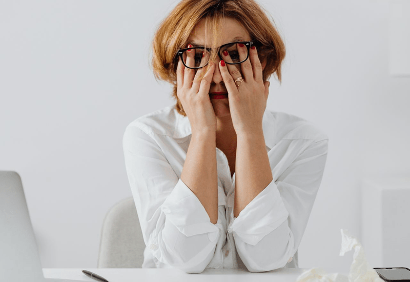 tired business person
